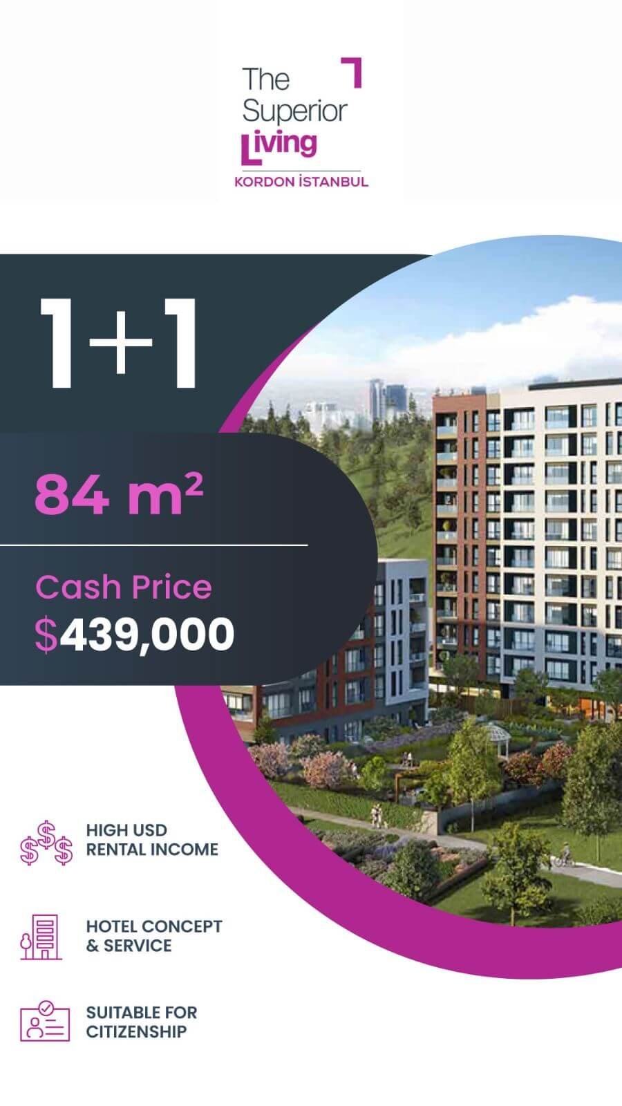 Kordon superior Living 1+1 Campaign