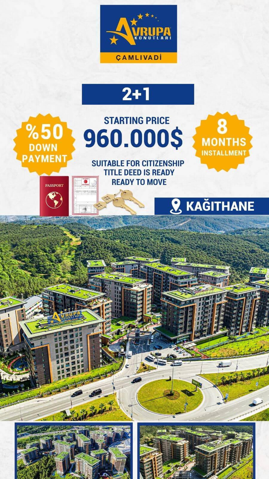 Avrupa Konutları Camlivadi 2+1 Campaign