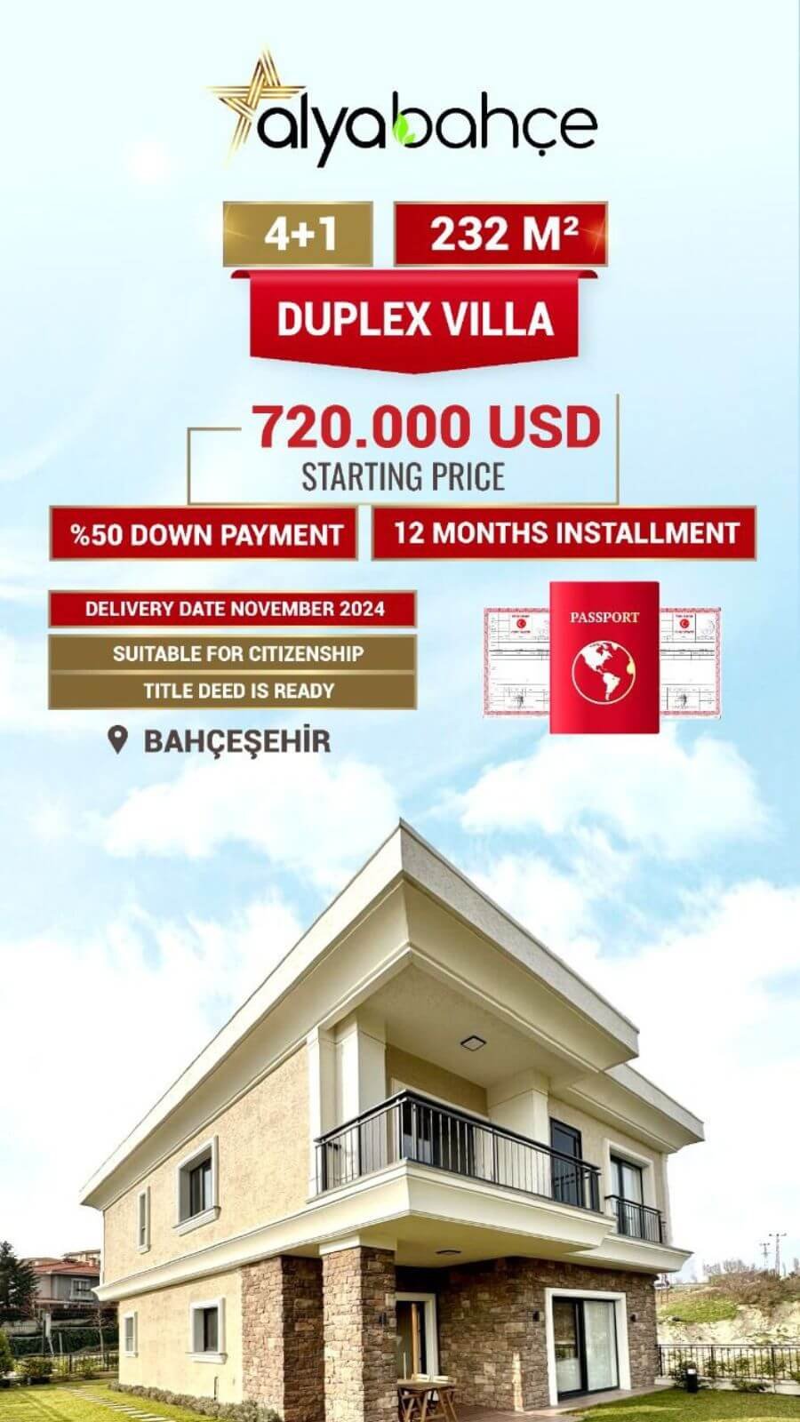 Alya Bahce Villas 3+1 Campaign