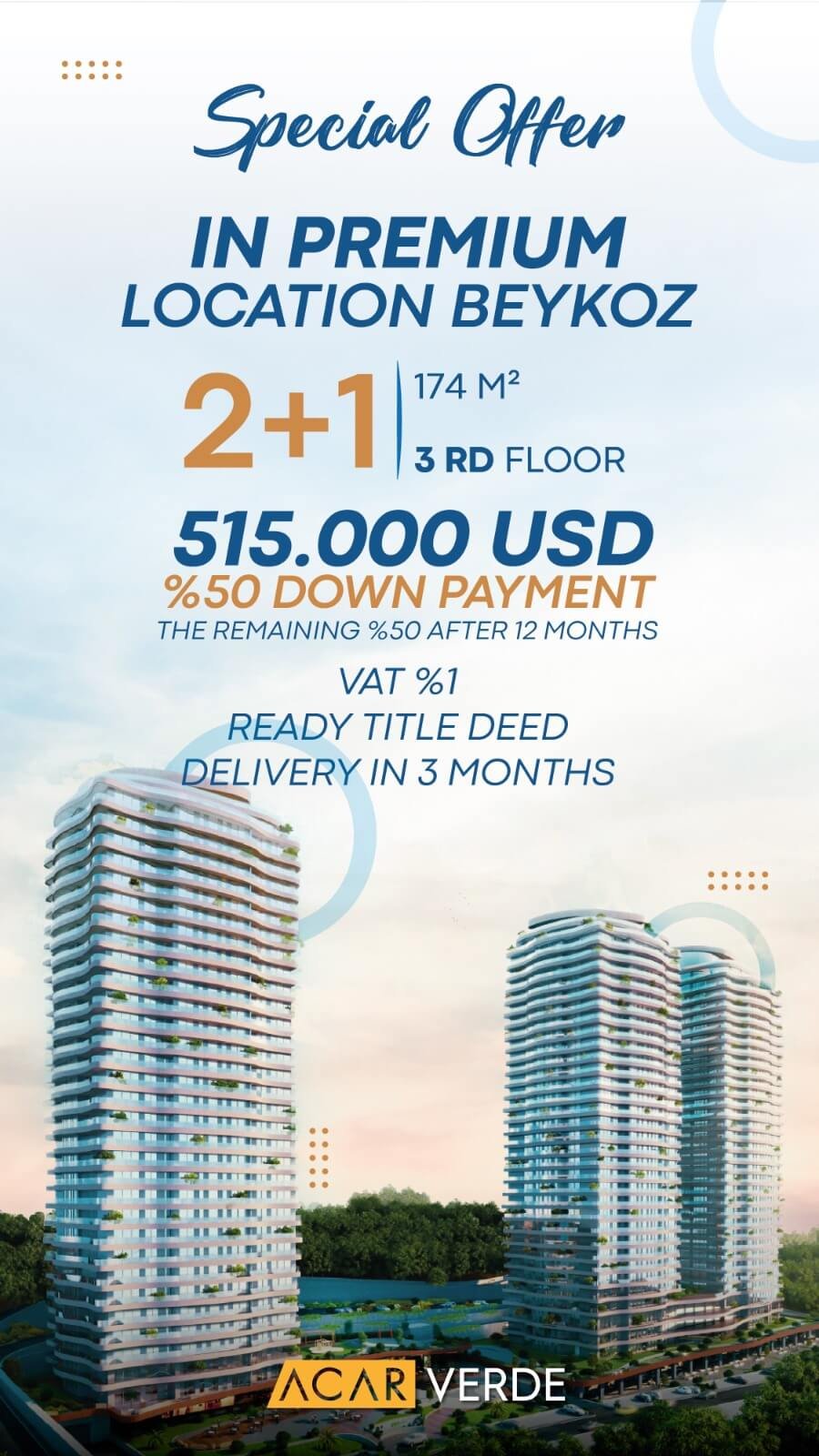 Acarverde 2+1 Installment Offer