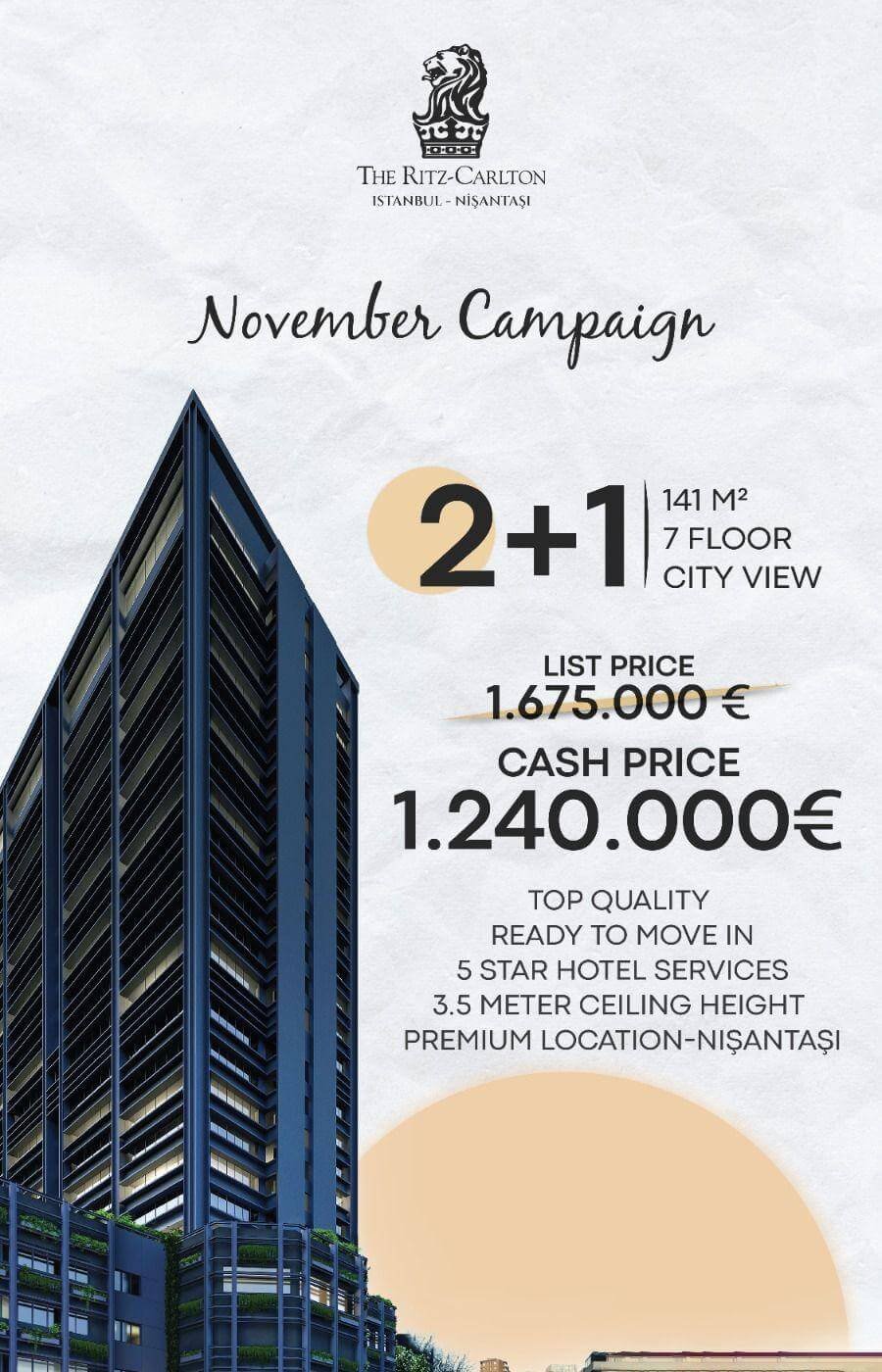 Ritz Carlton Special Offer