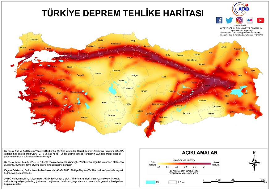 Turkey Earthquake Risk Map