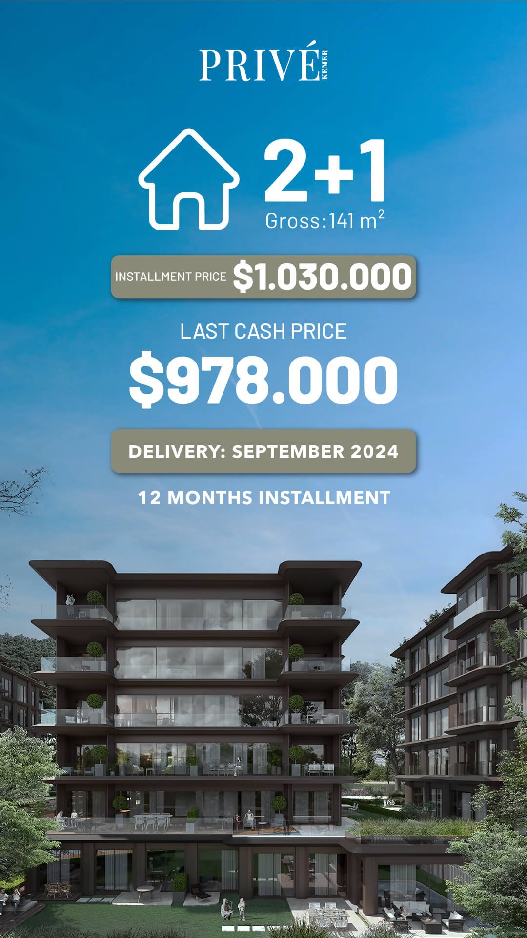 Prive Kemer 2+1 Campaign