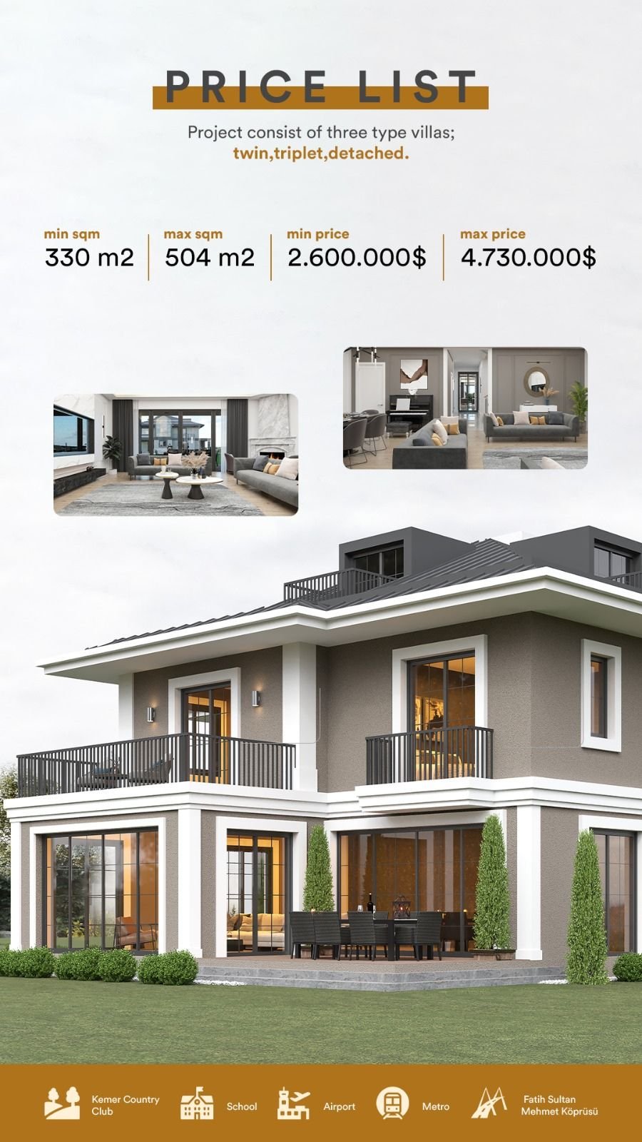 Kemer Country Su Villas