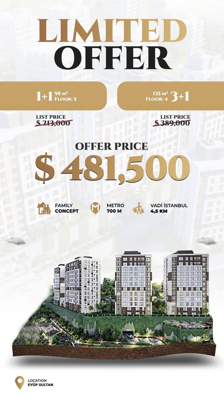 Yeni Eyup Evleri Offer